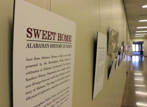 Exhibit Hall in the Burrow Center currently boasts a collection of maps